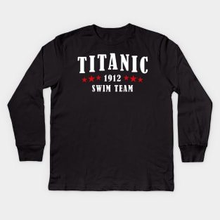 Titanic swim team Kids Long Sleeve T-Shirt